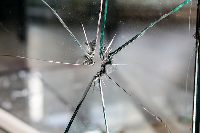 glass pane, glass, broken