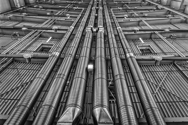 pipes, ventilation, metal