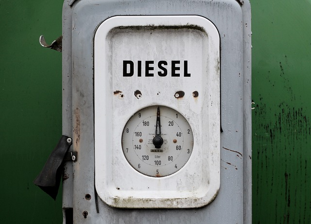 diesel, fuel gauge, gas station
