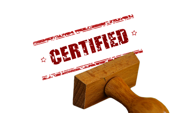 rubber stamp, certificate, certified