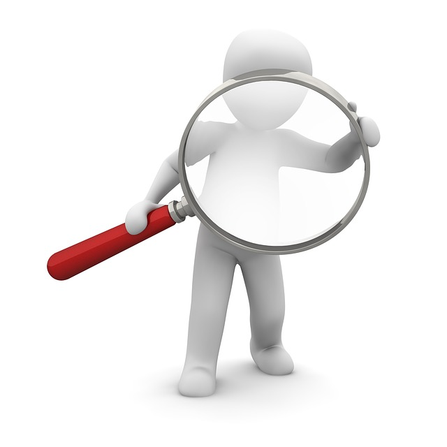 magnifying glass, looking for, find