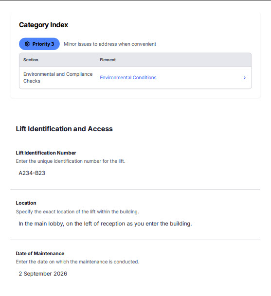 Report Category Index